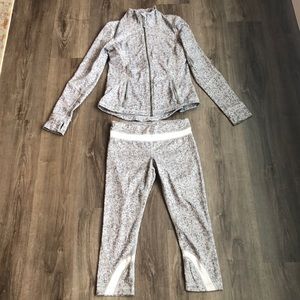 Lululemon Jacket/Leggings Set sz 10